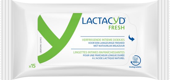 Foto: Lactacyd verfrissende tissues intieme doekjes 6x15 stuks intieme hygi ne