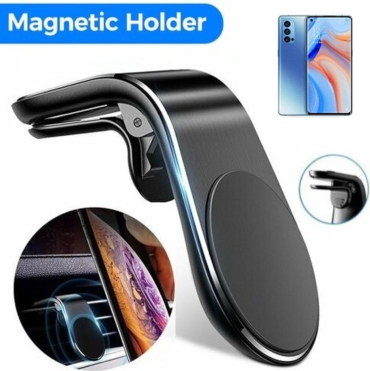 Oppo Reno4 Magnetische Telefoonhouder Auto