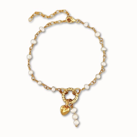 ByNouck Jewelry - Pearl Lover Armband - Sieraden - Dames Armband - Verguld - Parels - Liefde - Armbanden