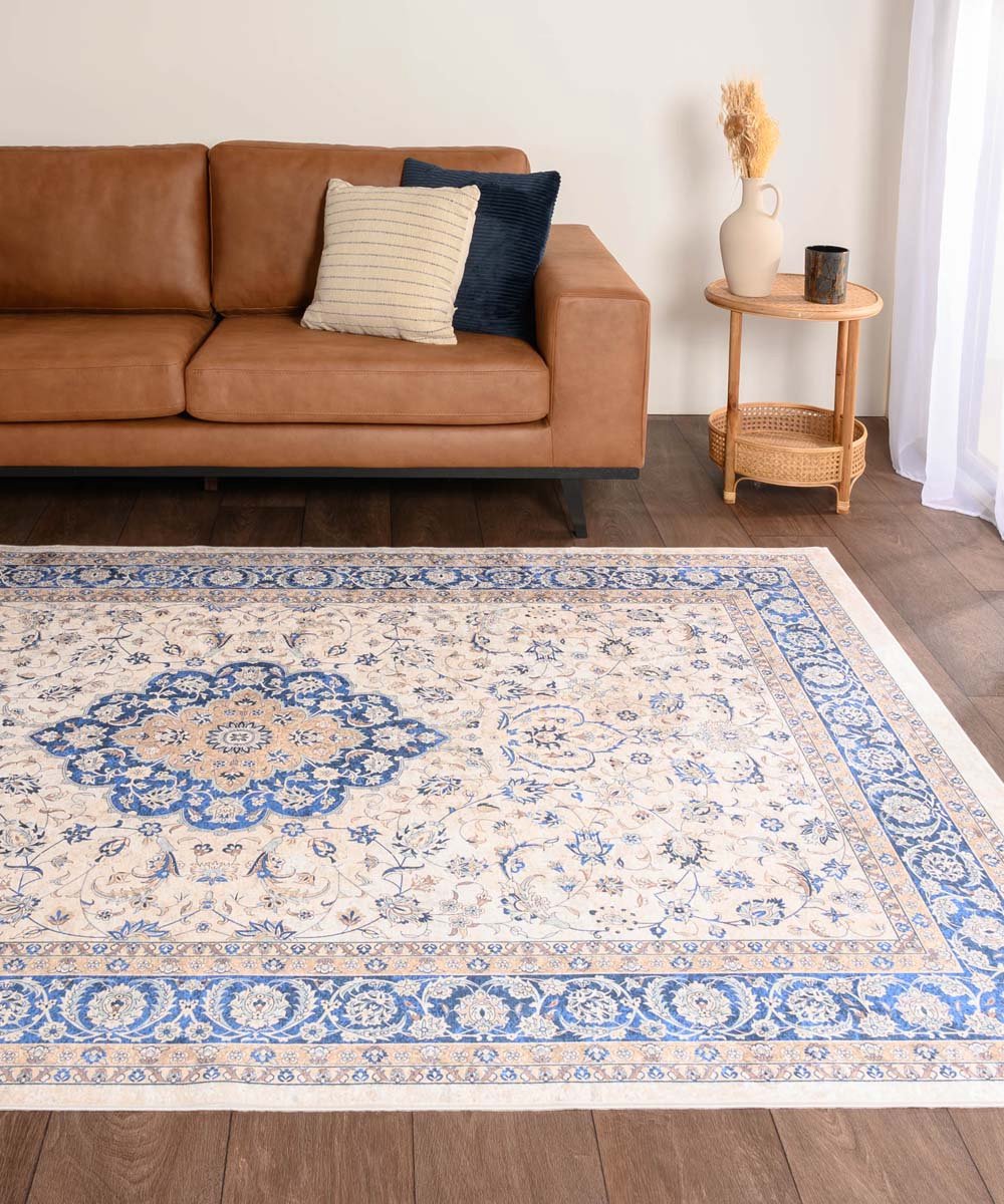 Perzisch tapijt wasbaar - Moderna blauw 240x340