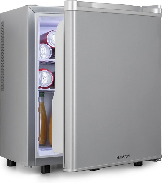 Koelkast: Klarstein Happy Hour 45 koelkast minibar drankkoelkast - mini-koelkast in CompactCooling design - Inhoud: 45 liter - energielabel C - 4 niveaus - flessenvak tot 2 liter - bedrijfsgeluid: 26 dB, van het merk Klarstein