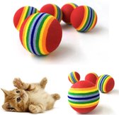 EPIN | Katten Balletjes | Katten Speelgoed | Kattenspeeltjes | Interactief Spelen | Kittens | 3.5 CM | 2 Stuks
