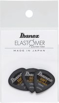 Ibanez BEL16ST10S-HBK Elastomer Short Teardrop Guitar Pick Soft 1.0mm (3-Pack) - Jeu de médiators