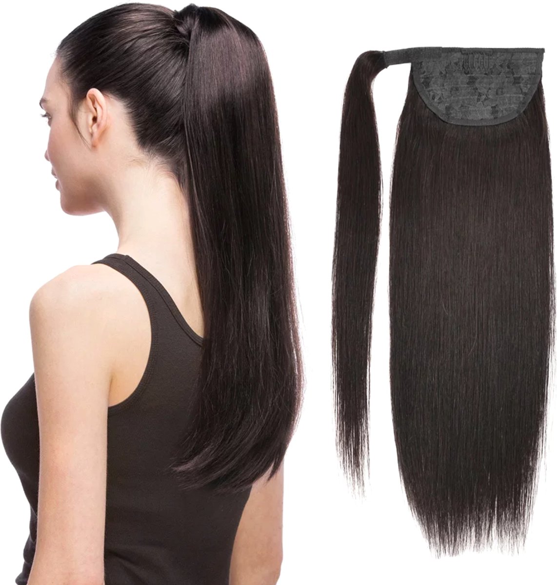 Frazimashop-Braziliaanse remy paardenstaat - 28 inch steil menselijke haren- extension real human hier.