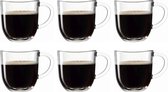 Leonardo Napoli koffie- theeglas 280ml - set van 6 glazen