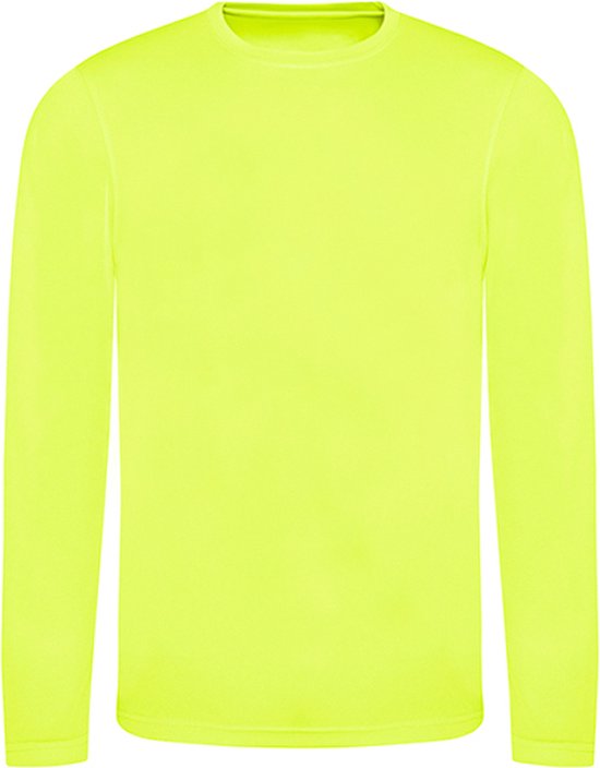 Unisex T-shirt met lange mouwen Cool T 'Electric Yellow' - L