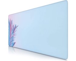 XXL Speed Gaming Muismat Titanwolf 900 x 400 mm-XXL muismat placemat large-verbetert precisie en snelheid-tropisch motief-palm pastel