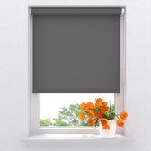 Rolgordijn Easy Base - Lichtdoorlatend - Dark Grey - 70 x 190 cm