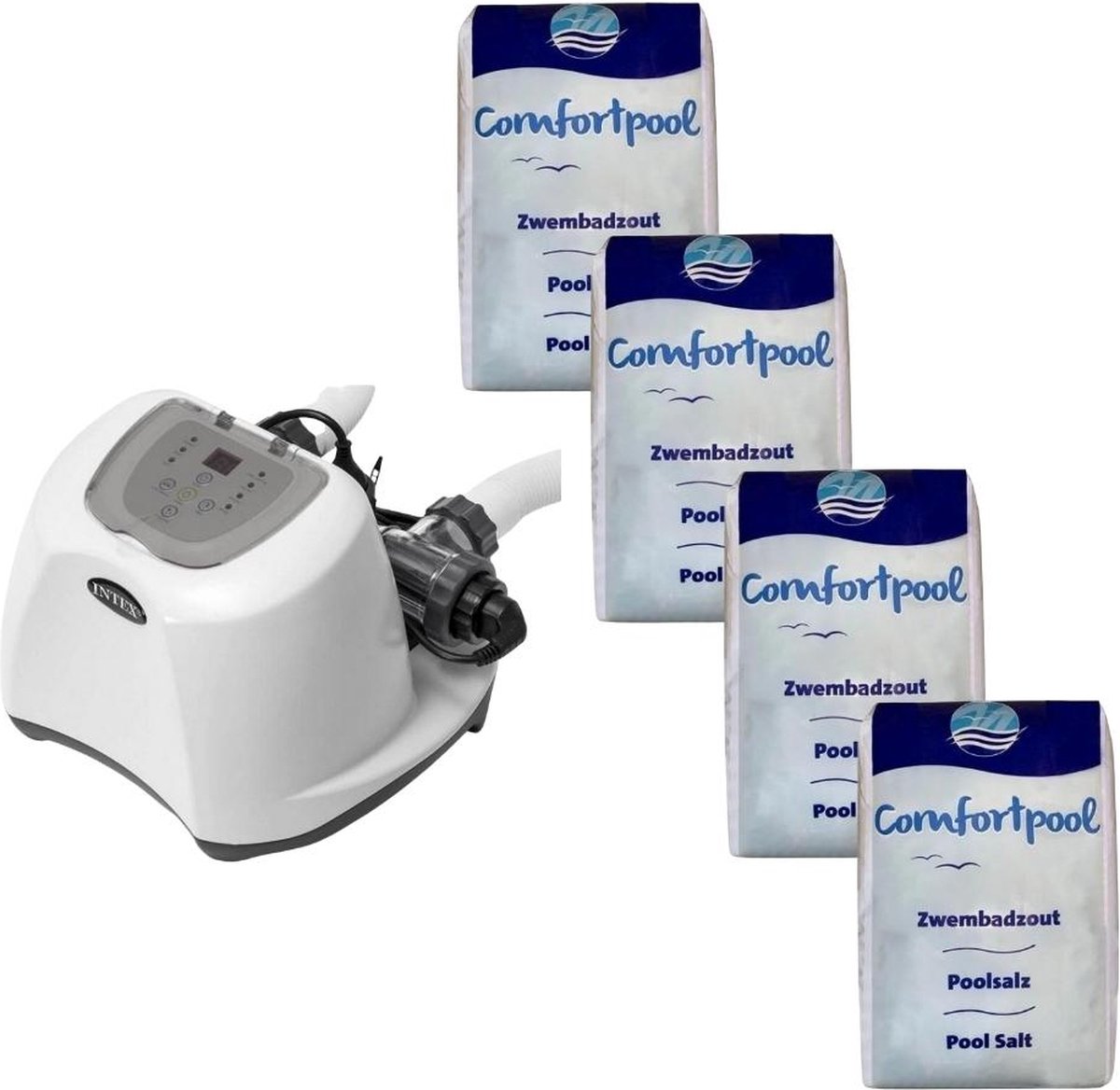 Bestway - Zandfilterpomp 5678 L/u & Filterbollen 500 gram & WAYS Scrubborstel
