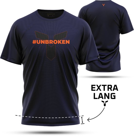 STRNG Unbroken - Extra Lang Sport shirt - Sportshirt - Heren - Korte Mouw -  Lange... | bol.com