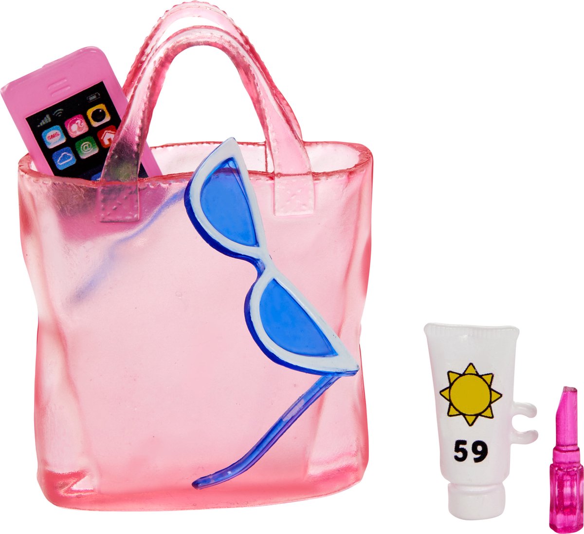 Barbie Zonnehoed badpak Malibu - Met accessoires - Barbiepop — afbeelding 2