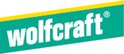 Logo van Wolfcraft met de tekst 'wolfcraft' op een groen-gele achtergrond.