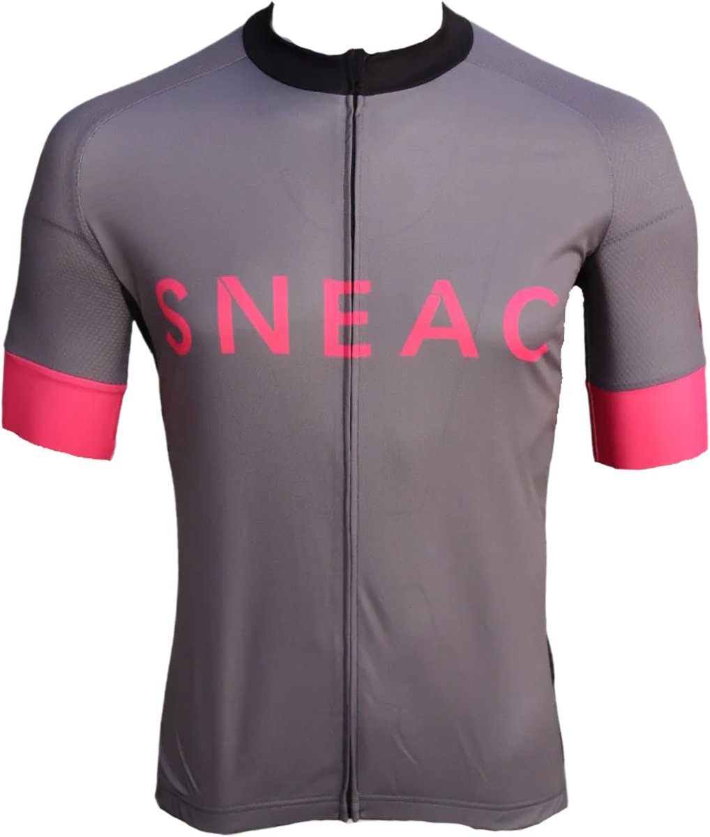 SNEAC comformance wear - Wielershirt korte mouw -SNEAC- grijs , maat S