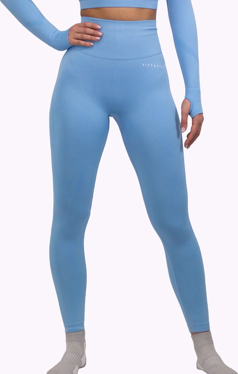 Fittastic Sportswear Legging Sunny Blue (Beschikbaar in verschillende maten)