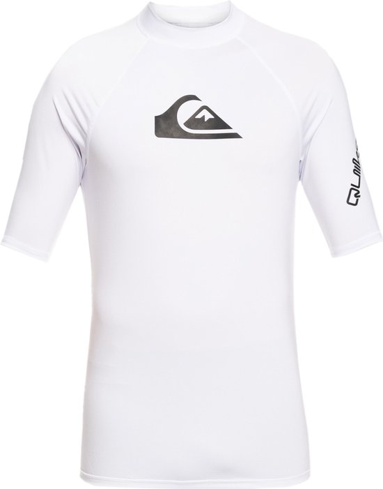 Quiksilver - UV-Zwemshirt met korte mouwen voor mannen - All time - Wit - maat XS