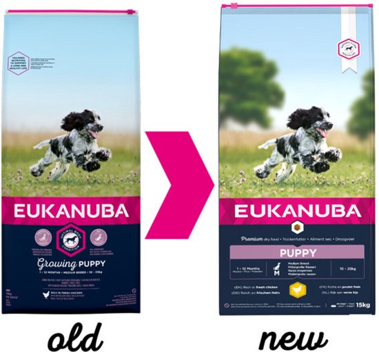 Eukanuba Dog Puppy Medium Breed- Kip - Puppyvoer - 15 kg - Eukanuba