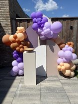Décorez amusant - ensemble de ballons - arche de ballons 144 pièces Retro Purple Brown