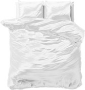Decoware dekbedovertrek - glans satijn - off white - 1-persoons - 140x220 + 60x70cm