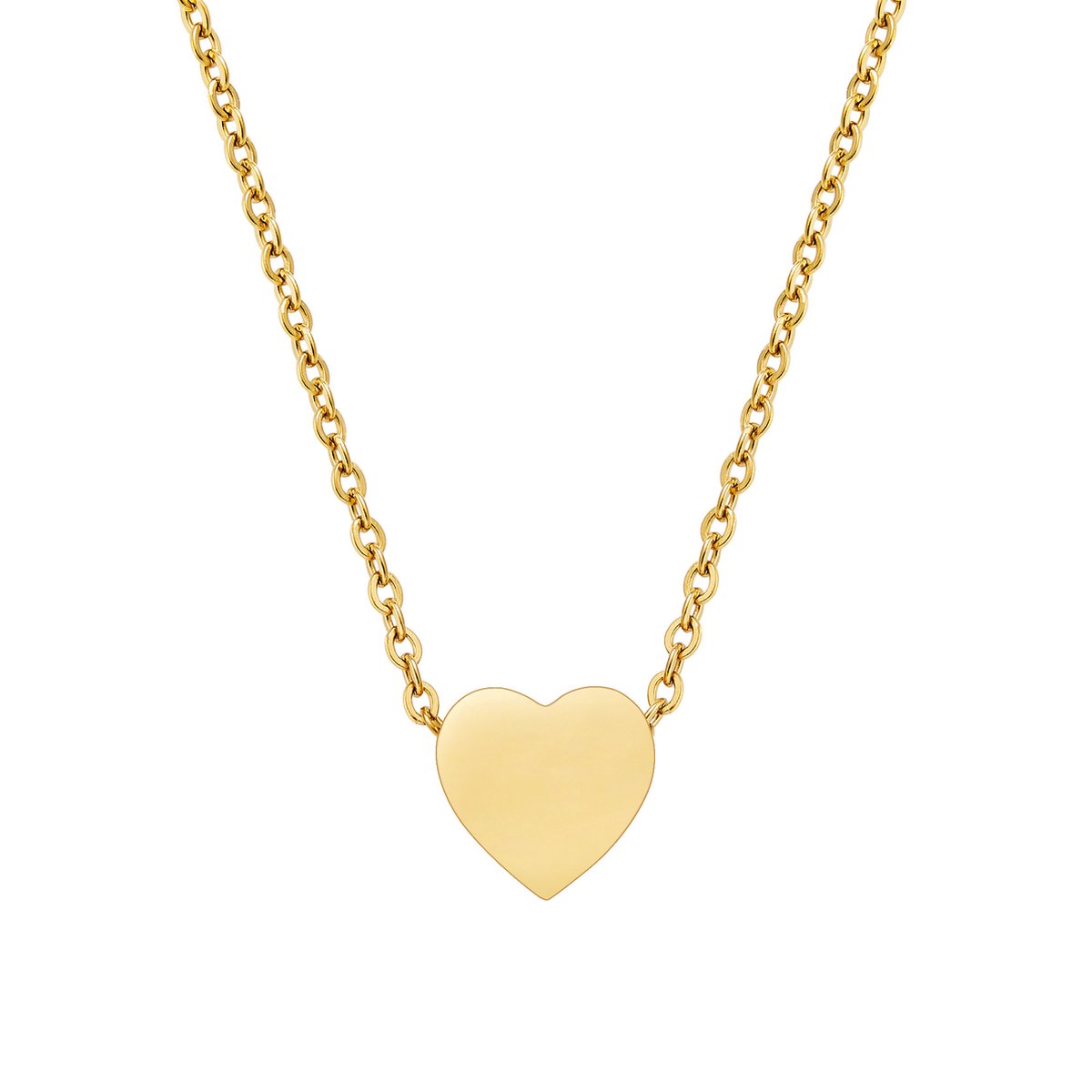 Halsketting goud met hartje dames - Goudkleurige halskettingen met hartjes van Sophie Siero - inclusief geschenkverpakking - Sieraad- Halsketting goudkleurig