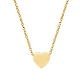 Halsketting goud met hartje dames - Goudkleurige halskettingen met hartjes van Sophie Siero - inclusief geschenkverpakking - Sieraad- Halsketting goudkleurig