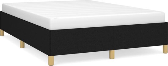 vidaXL Bedframe zonder matras 90x190 cm stof blauw, bedframe, ottoman bedframe, bedframe met opbergruimte onder het bed, bedframe met opbergruimte