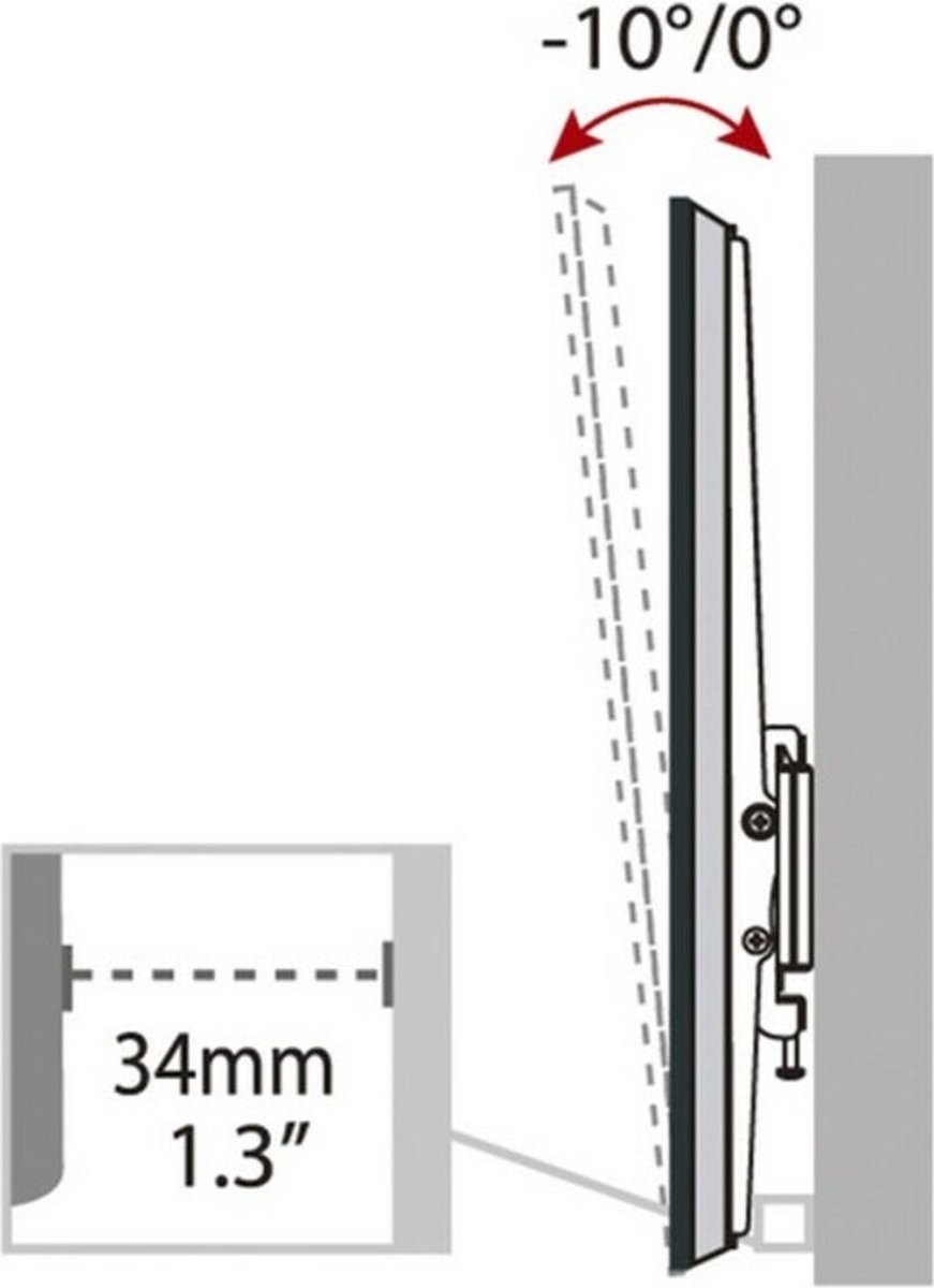 TV Mount Haeger Large Tilt 32" - 70"