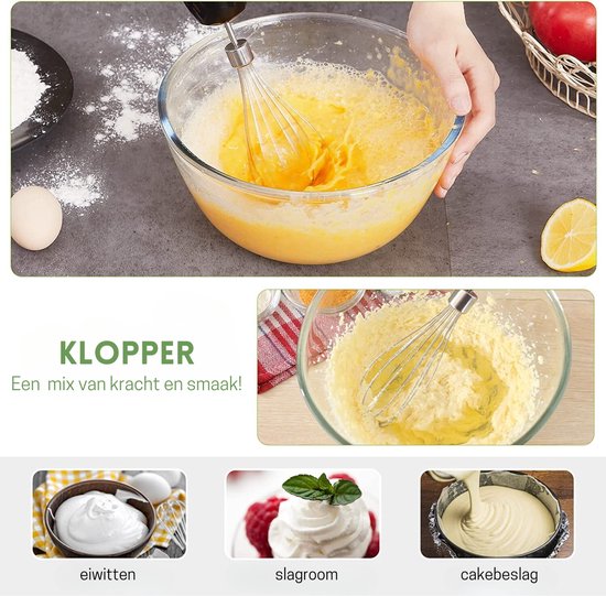 Intelectro Blender PowerBlend - De Ultieme Krachtpatser voor Culinaire Perfectie! - 1000W - 20 Snelheden - Hakmolen - Eiklopper - Veelzijdig Gebruik - Ergonomische Handgreep - Krachtige Motor - Kwalitatief - Zwart - Levering Sneller dan Aangegeven! van Merkloos — afbeelding 5