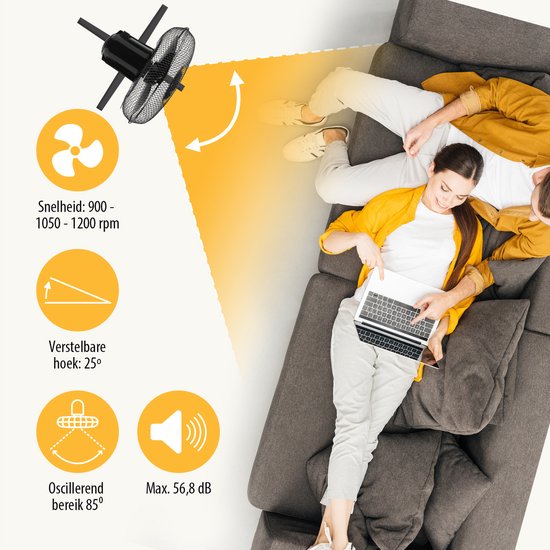 Beko - EFS5100B - Ventilatore a Piantana, 45 W, 3 Velocità, Altezza e Inclinazione Regolabile - Nero, 45,2 x 40 x 135 cm Beko - EFS5100B - Ventilatore a Piantana, 45 W, 3 Velocità, Altezza e Inclinazione Regolabile - Nero, 45,2 x 40 x 135 cm