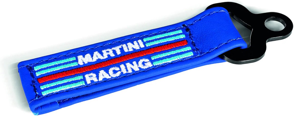 Sparco Martini Racing Leer Martini Racing Sleutelhanger - Blauw — Maat Onesize