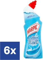Harpic - Nettoyant WC - Ocean Fresh Marine - 6 x 750 ml - Pack économique