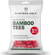 Masters plastic golftees graduated rood 32mm - 1 1/4 inch (20 stuks)