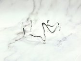 Mei's | Chained Silver Rhythm | armband dames / verstelbare sieraad | 925 Zilver / S925 / Sterling Zilver | zilver