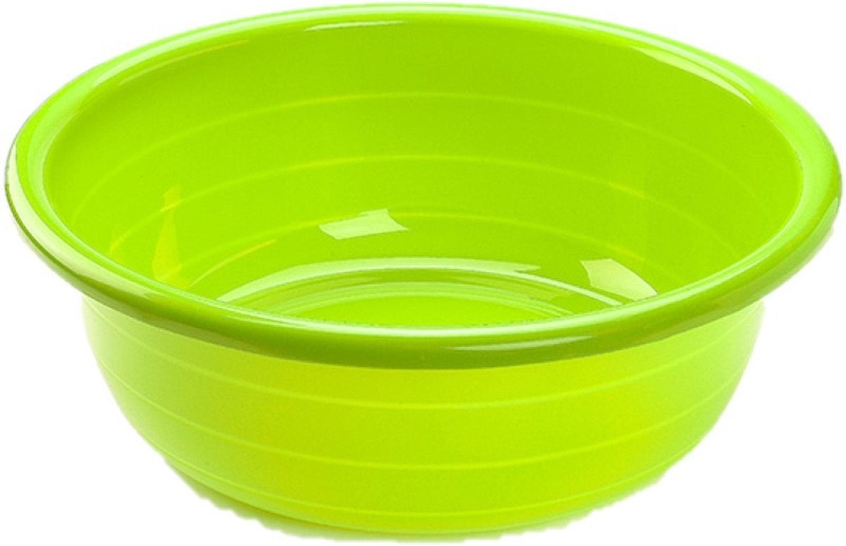 Goedkoopste Plasticforte Teiltje - 11 liter - rond - groen - afwasbak - 39 x 14 cm - afwasteil