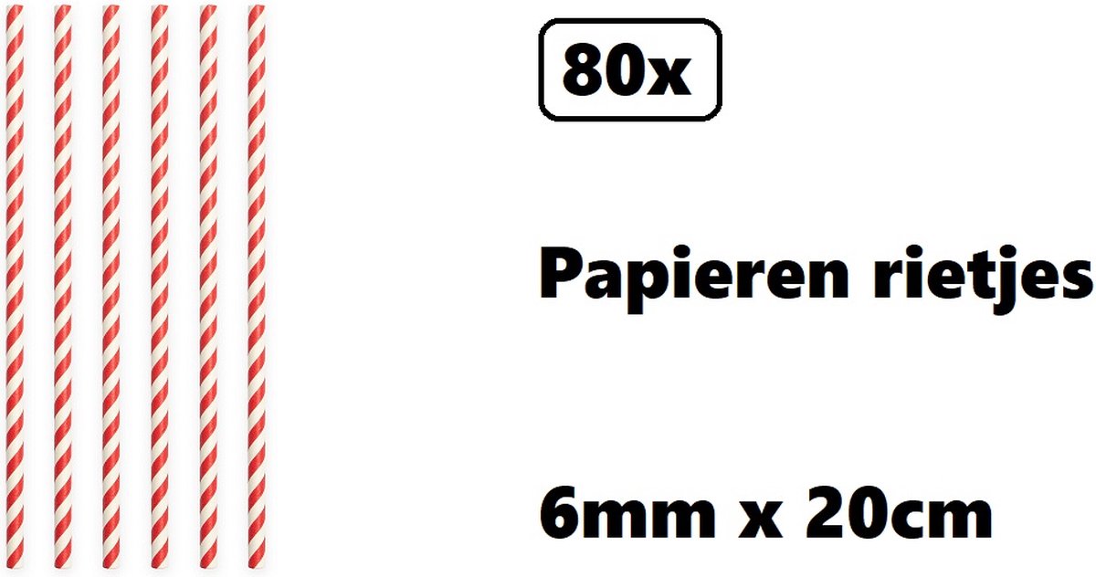 80x Papieren rietjes landen rood/wit - 100% biologisch afbreekbaar - Polen-Denemarken-Zwitserland-Engeland-Oostenrijk - Thema party feest festival uitdeel rietje drinken