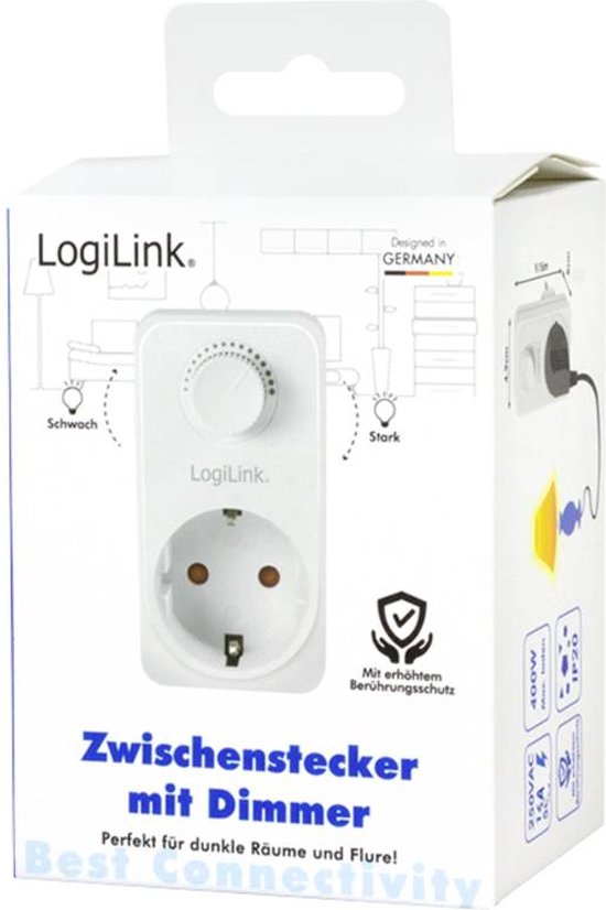 LED Snoerdimmer 220-240 Volt Fase-afsnijding Zwart
