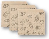 Papieren boterhamzakjes - Set van 24 stuks - Een milieuvriendelijk alternatief voor plastic boterhamzakjes.