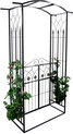 Garden Line - arc de rose en métal - 106x50x217 cm - avec clôture de jardin