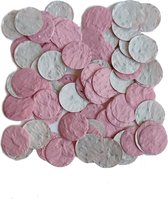 Confettis de graines de Grow paper - Circles Pink - Sexe révèlent - Bébé - Fille - Confettis - Graine - papier - fleur