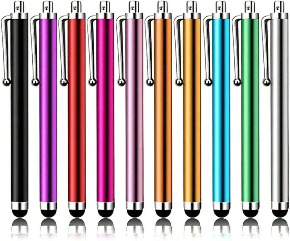 10 stuks stylus pennen universeel - touchscreen pen - voor smartphone & Tablet - Styluspennen - 10 kleuren - Cadeau idee!