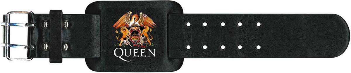 Queen - Crest - Leren Polsband