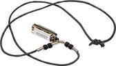 Hohner halsketting mondharmonica mini - zwart - echt bespeelbaar - accessoire