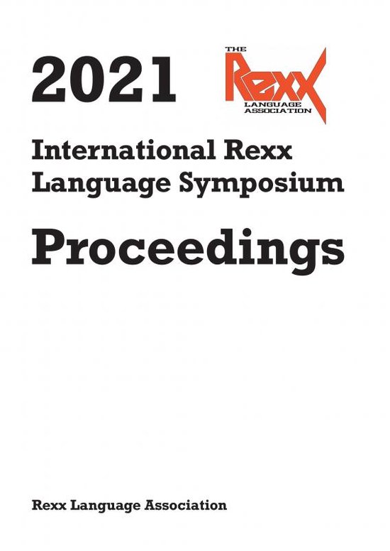 2021 International Rexx Language Symposium - cover