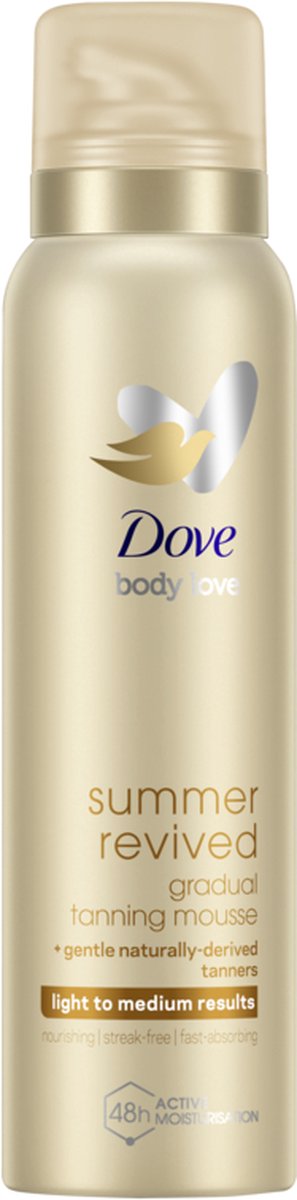 Goedkoopste Dove Body Love Zelfbruinende Bodymousse - Summer Revived Light-Medium - mousse voor een streeploos resultaat - 150 ml
