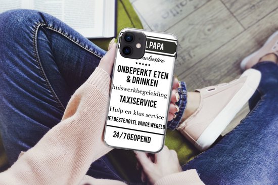 Coque iPhone 12 mini - Vaderdag - Citations - Papa - Siliconen