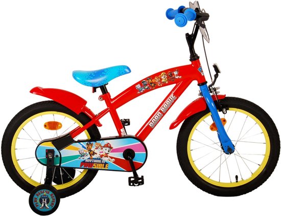Pik&Roll - Vélo pour enfant La Pat'Patrouille - 16 - Rouge - Cdiscount  Sport