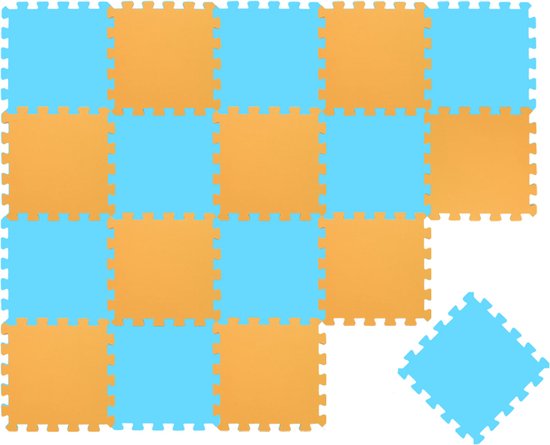 Van dag Één: 18-delige Baby Puzzel Speelmat - 30x30 EVA Van dag Één: 18-delige Baby Puzzel Speelmat - 30x30 EVA