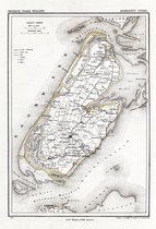 Textielposter Kaart van Texel 1867