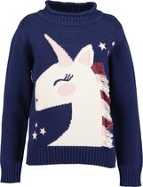 Eenhoorn hoodie Unicorn jurk eenhoorn vest kostuum sweater trui blauw  110-116 (130) +... | bol