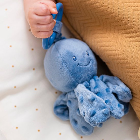 Nattou Lapidou – Peluche Activité Poulpe 20 Cm, Jouet Sensoriel Dès La Naissance Avec 8 Tentacules, Hochet Et Papier Crépitant, Cadeau Éveil Bébé