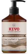 Kivo Petfood - Supplement Schapenvet & olijfolie, knoflook & zeewier 500ml - Helpt bij tegen gaan: wormen, vlooien, muggen en teken